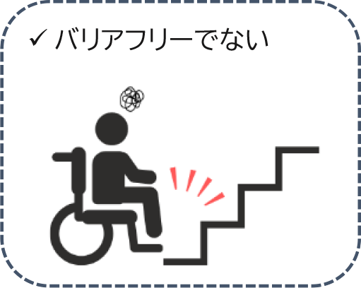 バリアフリーでない