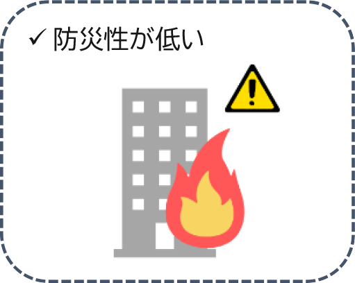 防災性が低い
